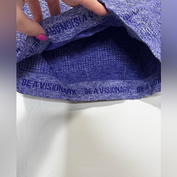 Gymshark Vital Seamless purple Long Sleeve Crop Top thumbholes contouring medium - Picture 3 of 6